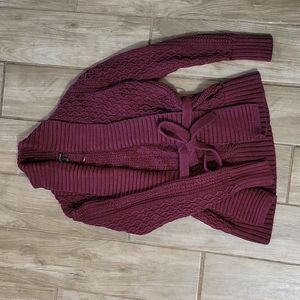 Banana Republic Cranberry Knit Sweater